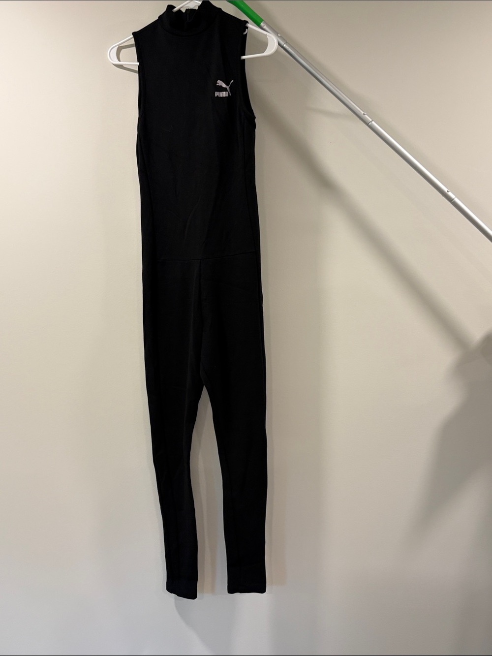 Puma Black Sleeveless Slim Jogger Jumpsuit
